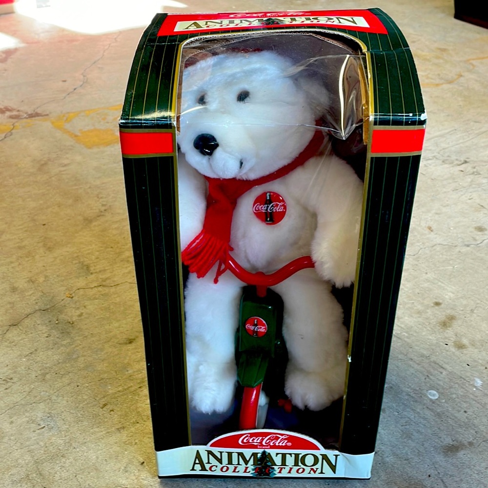 Vintage Coca Cola Animation Collection Polar Bear in original box
